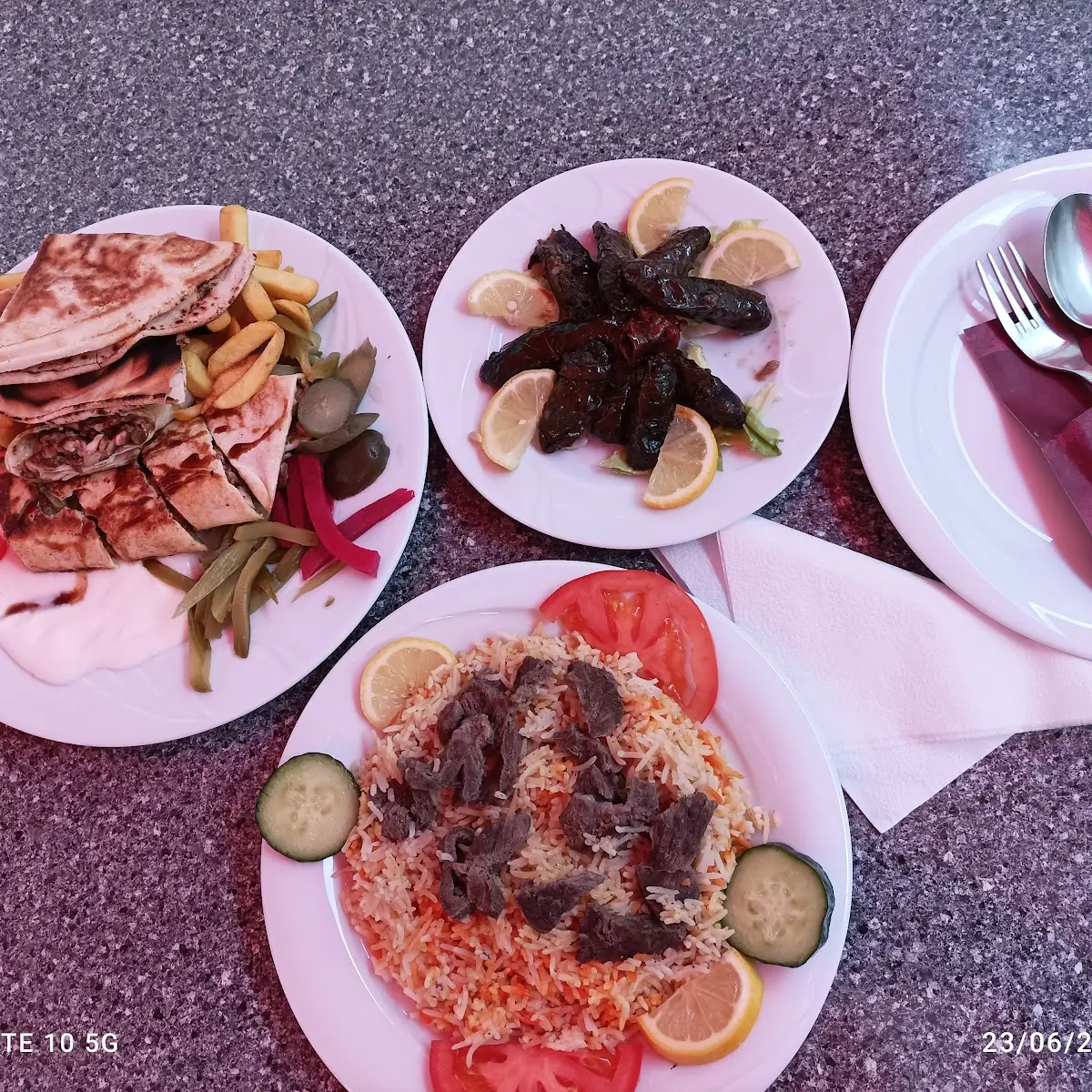 ورق نعب مندي الرز مع اللحم شارومة عربي